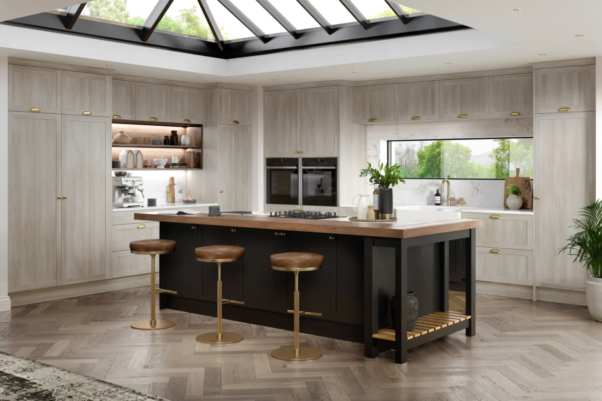 harlem kitchen legno black and urban oak